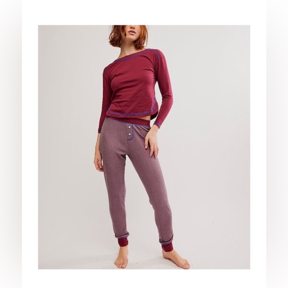 NWT Free People Chill Evening PJ Set